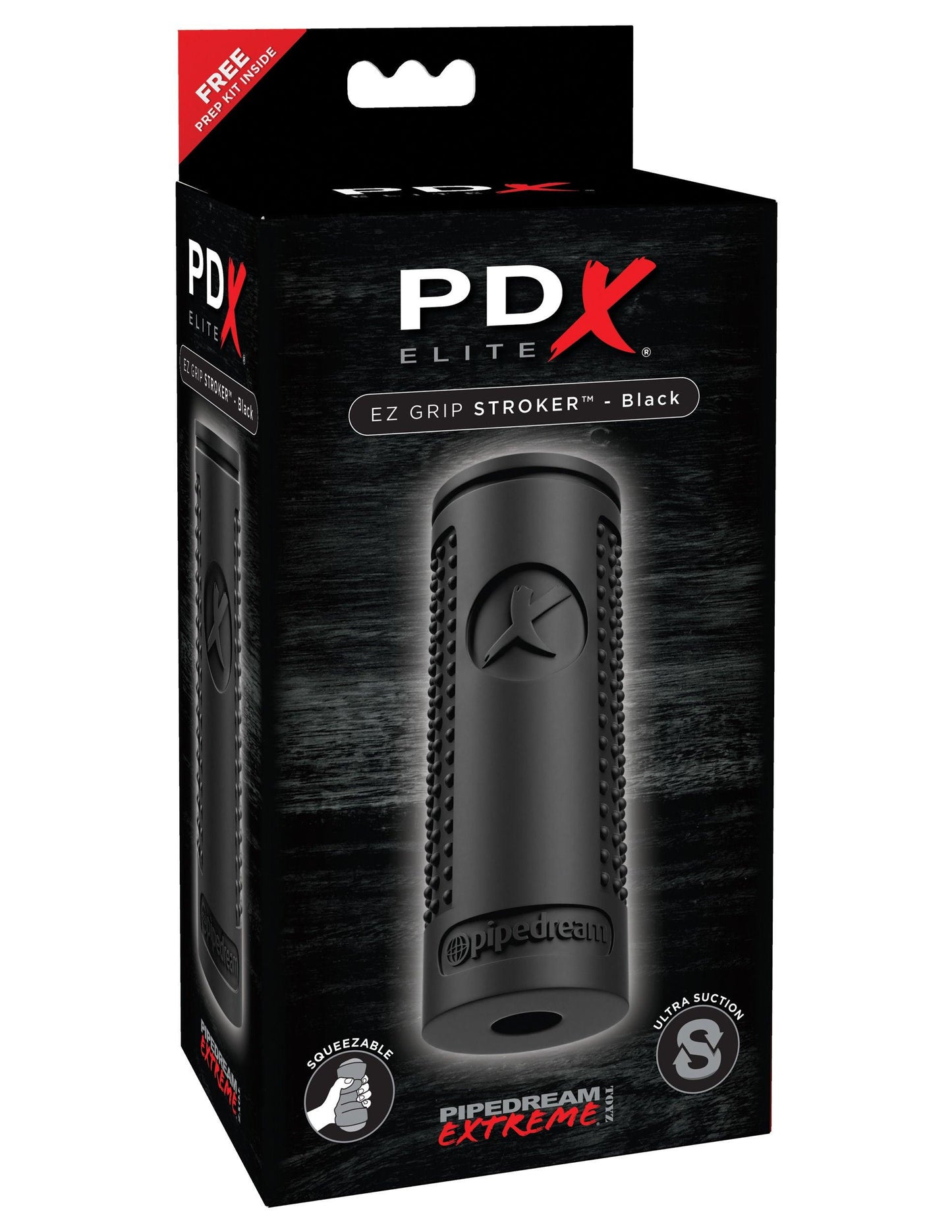 Pdx Elite Ez Grip Stroker Black - Love It Wet