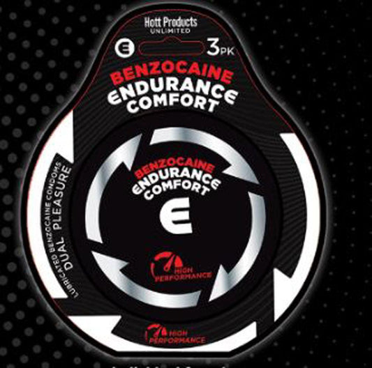 Endurance Comfort - Benzocaine Condoms - 3 Pk - Love It Wet