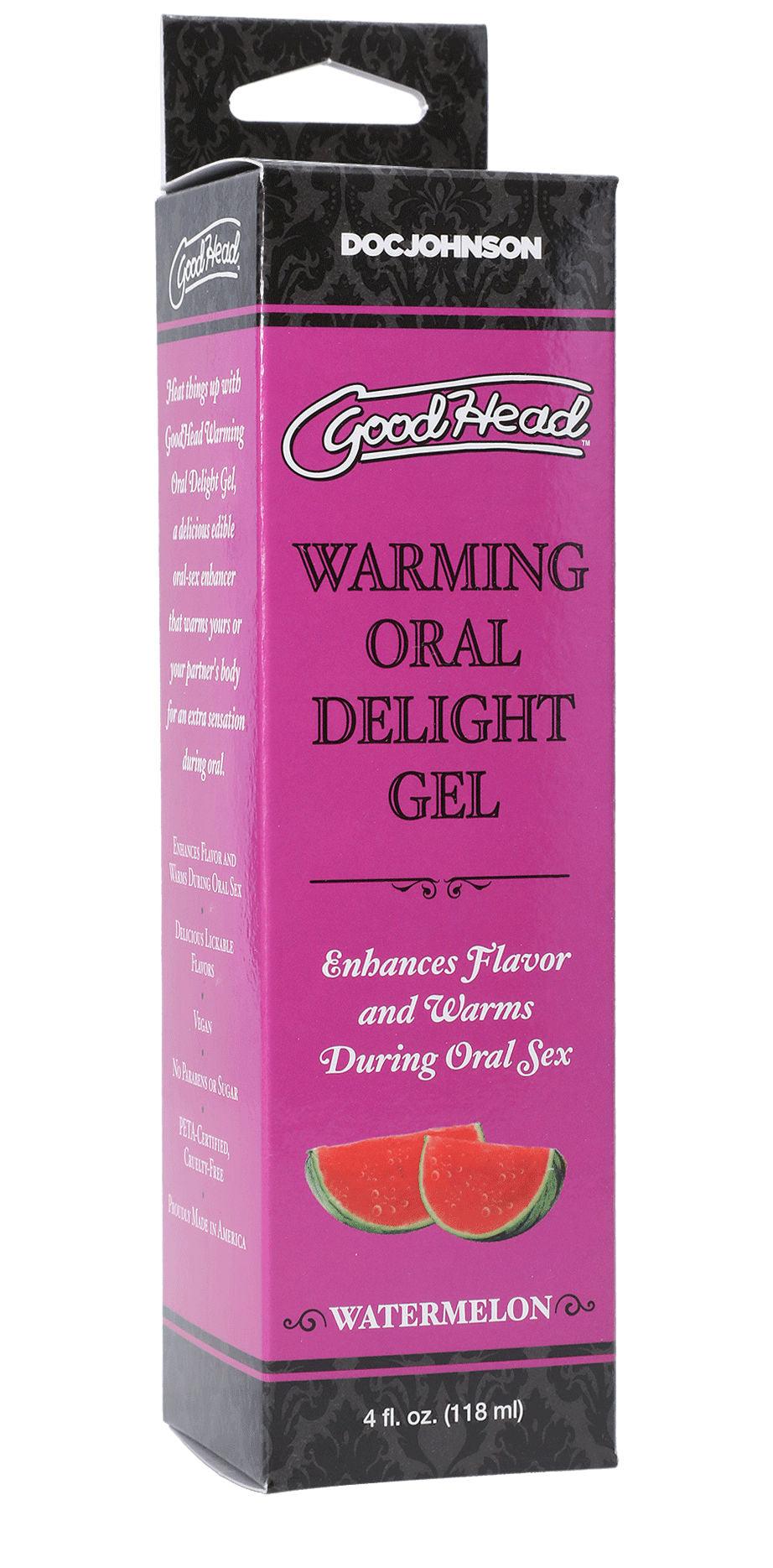 Goodhead - Warming Oral Delight Gel - Watermelon - 4 Fl. Oz. - Love It Wet