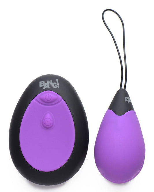 Bang - 10x Silicone Vibrating Egg - Purple - Love It Wet