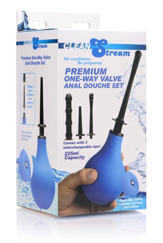 Premium One- Way Valve Anal Douche Set - Love It Wet