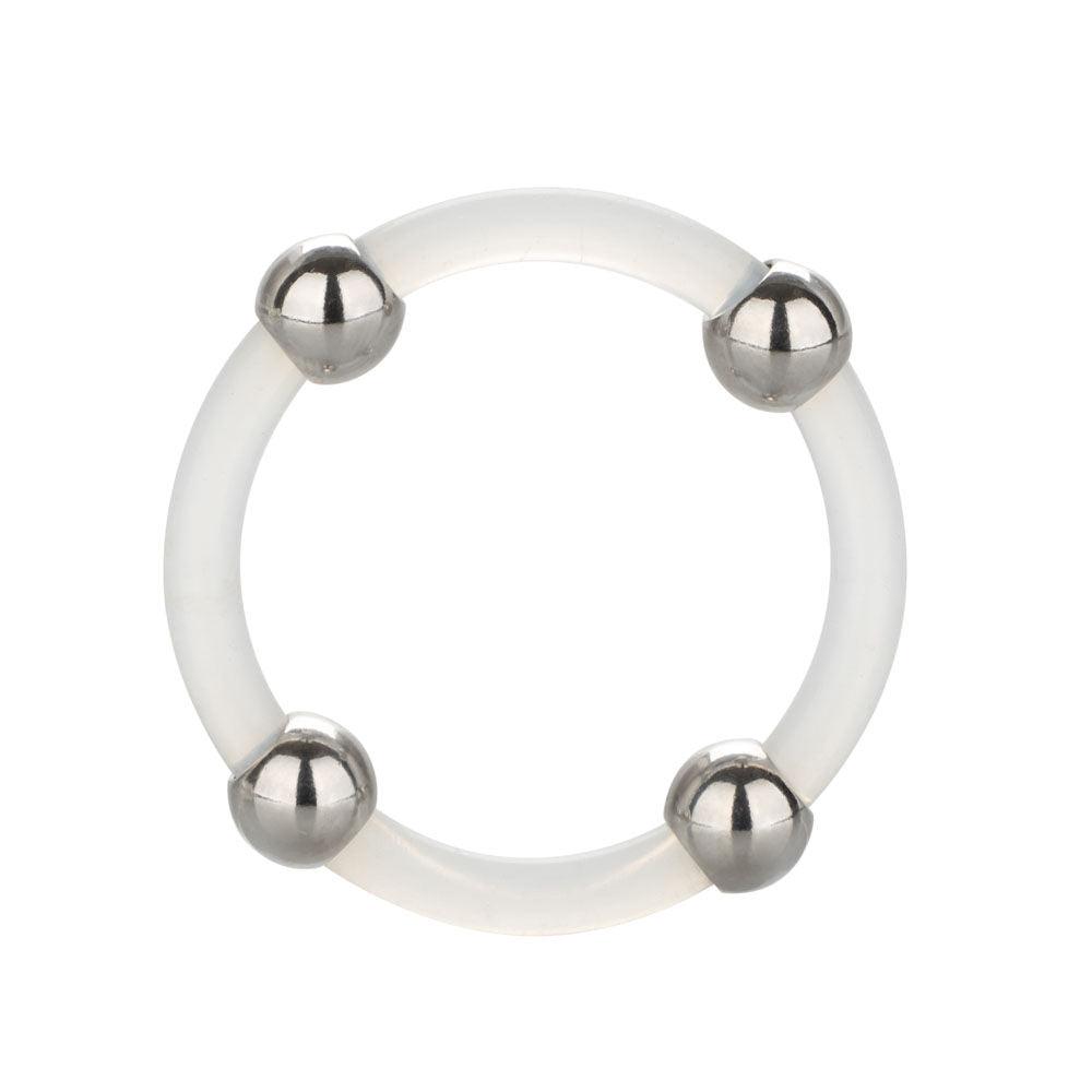 Steel Beaded Silicone Ring - Large - Love It Wet