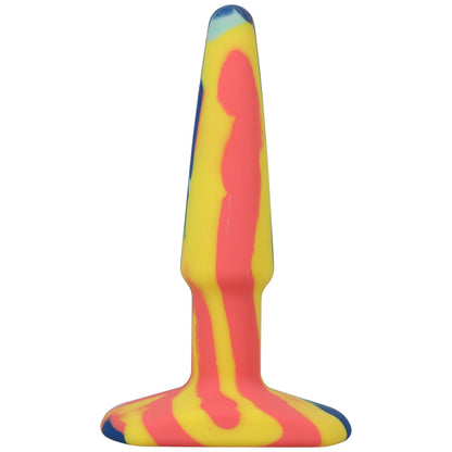 A-Play Groovy Silicone Anal Plug 4 Inch - Sunrise - Love It Wet