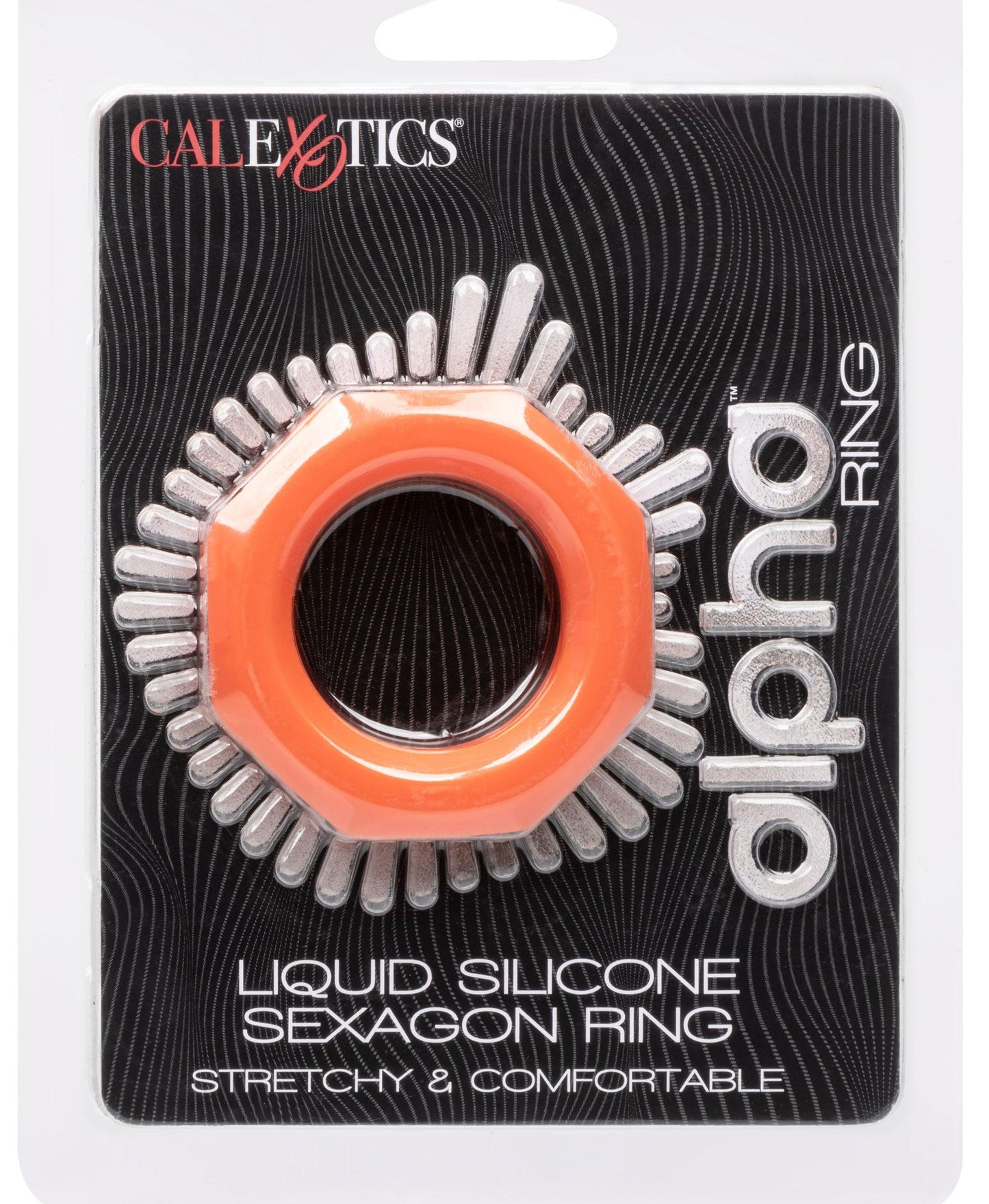 Alpha Liquid Silicone Sexagon Ring - Orange - Love It Wet