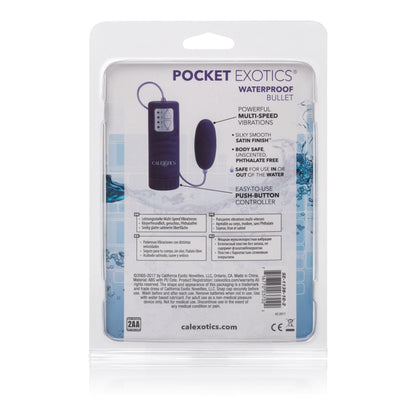 Waterproof Pocket Exotics Waterproof Bullet - Purple - Love It Wet