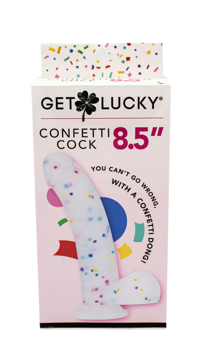Get Lucky Confetti Cock - 8.5 Inch - Love It Wet