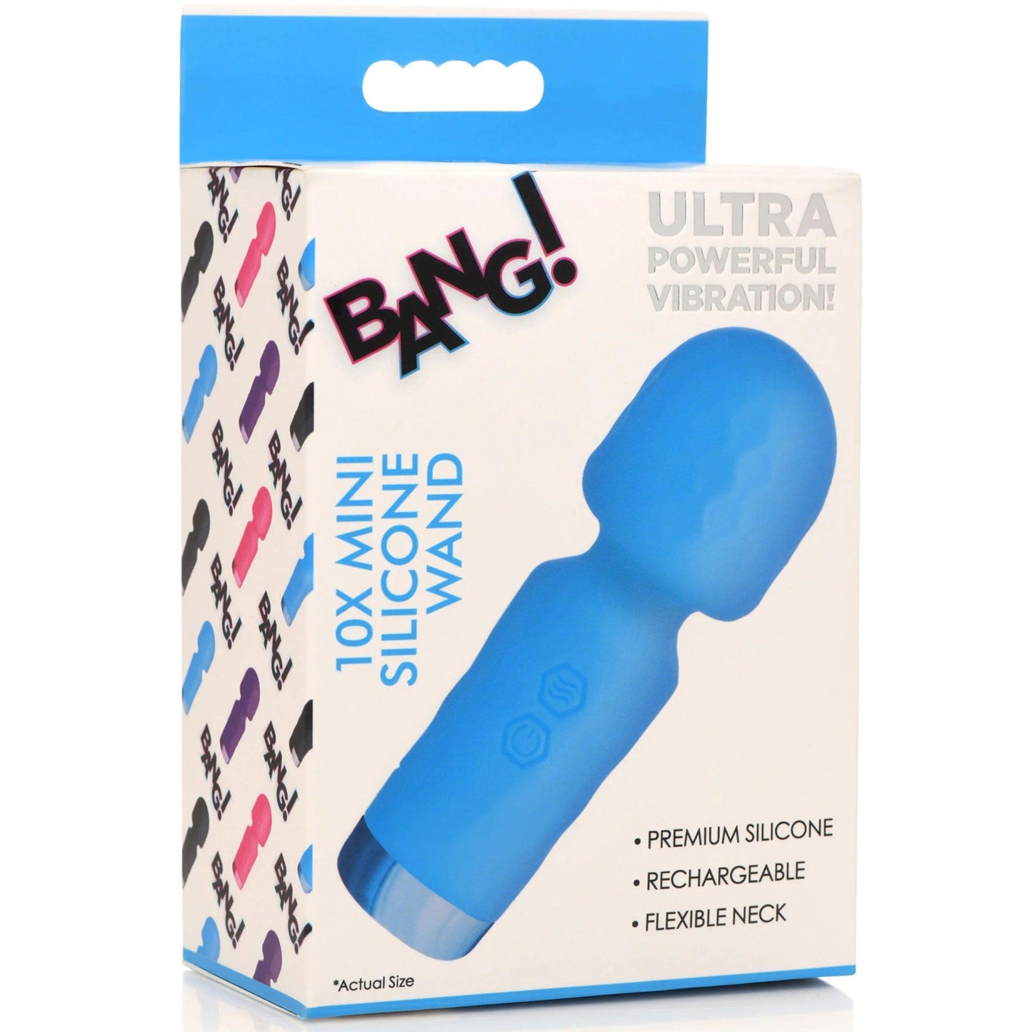 10x Mini Silicone Wand - Black - Love It Wet