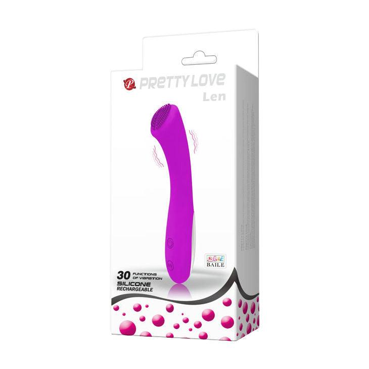 Pretty Love Len Rechargeable Wand - Purple - Love It Wet