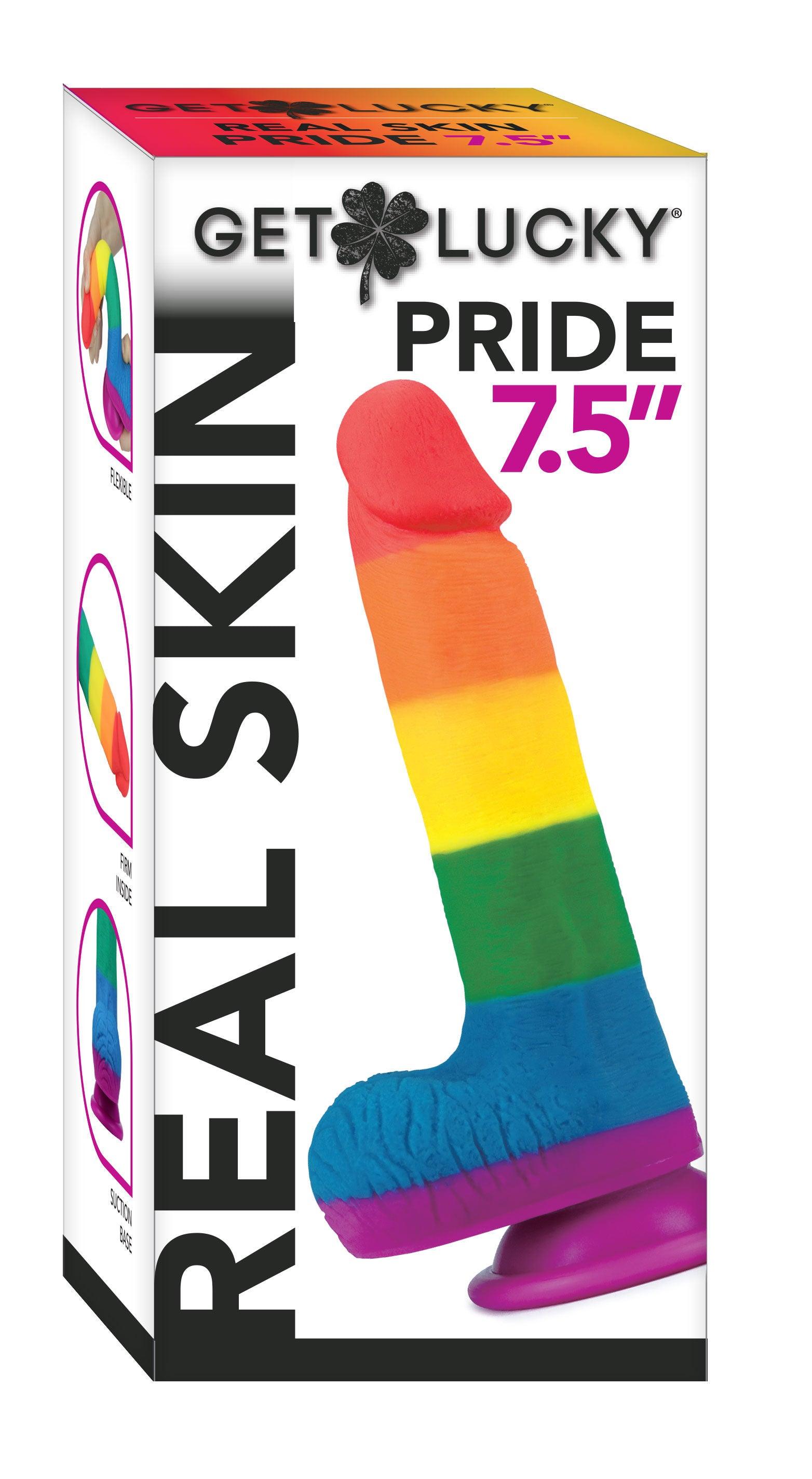 Get Lucky Real Skin - Pride 7.5 Inch - Love It Wet