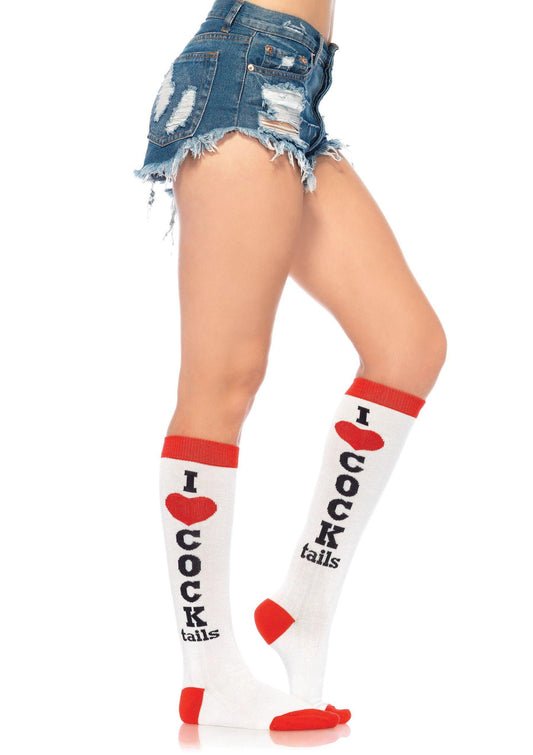 Cocktails Knee High Socks - One Size - Love It Wet