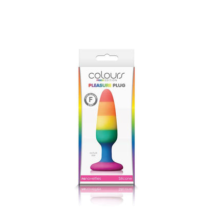 Colours - Pride Edition - Pleasure Plug - Small - Rainbow - Love It Wet