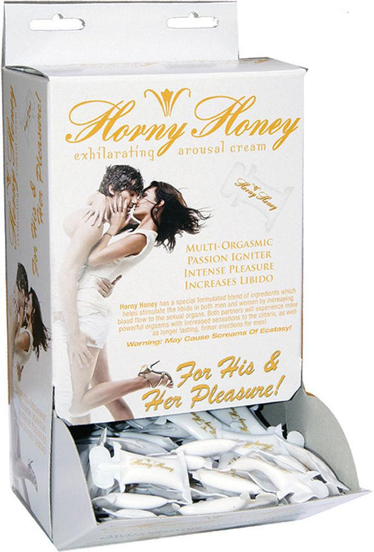 Horny Honey Stimulating Arousal Gel - 144 Piece Display - 2 Cc. Pillow Packs - Love It Wet