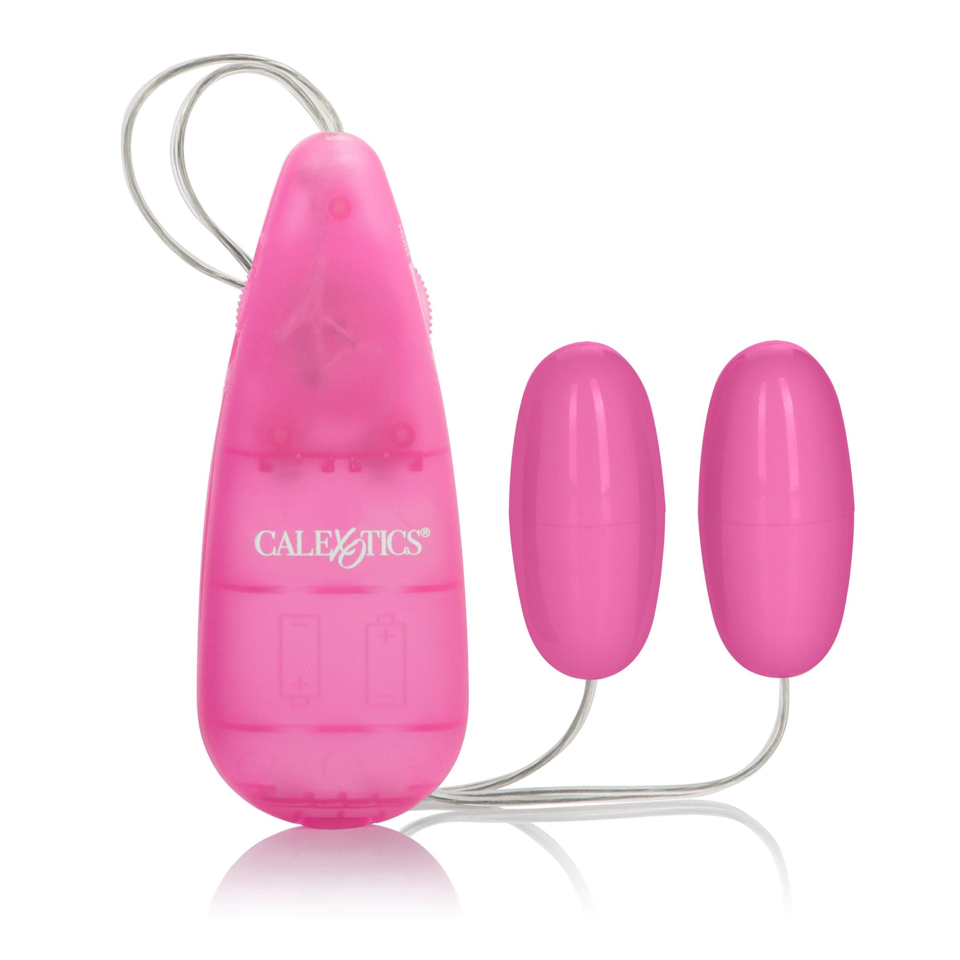 Pocket Exotics Vibrating Double Pink Passion Bullets - Pink - Love It Wet