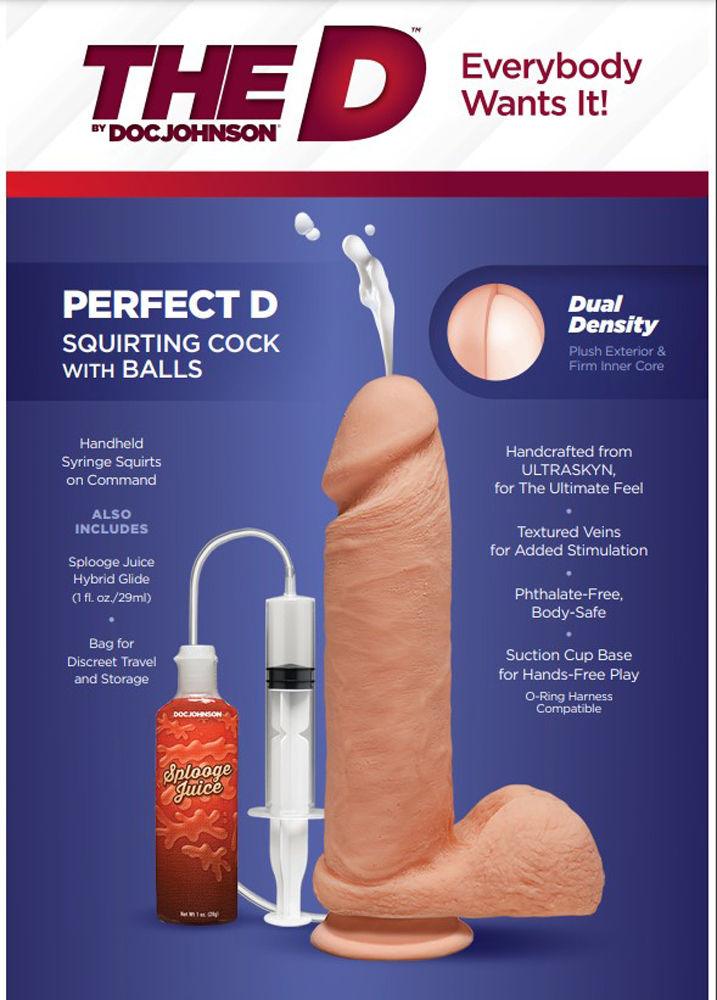 The D - Perfect D - Squirting 7 Inch With Balls - Love It Wet