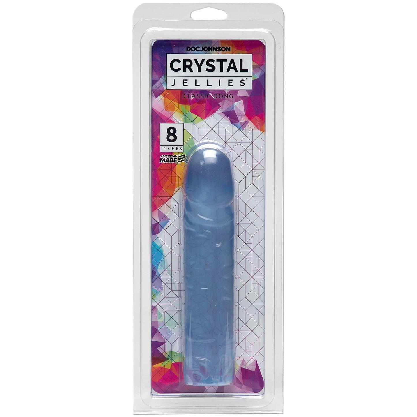 Crystal Jellies Classic Dong 8 Inch - Clear - Love It Wet