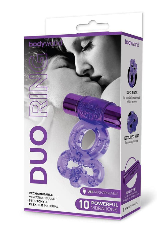 Bodywand Rechargeable Duo Ring - Purple - Love It Wet