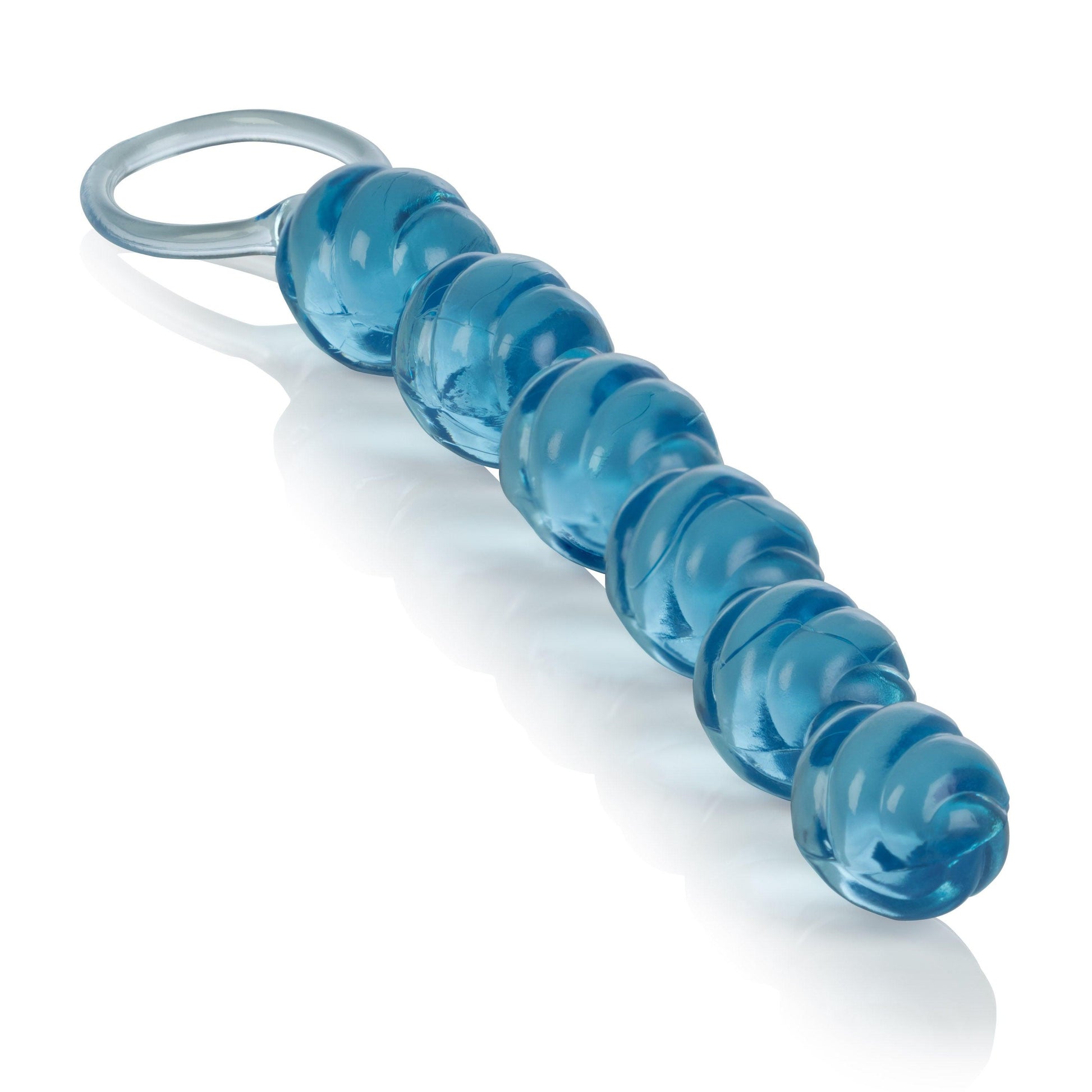 Swirl Pleasure Beads - Blue - Love It Wet