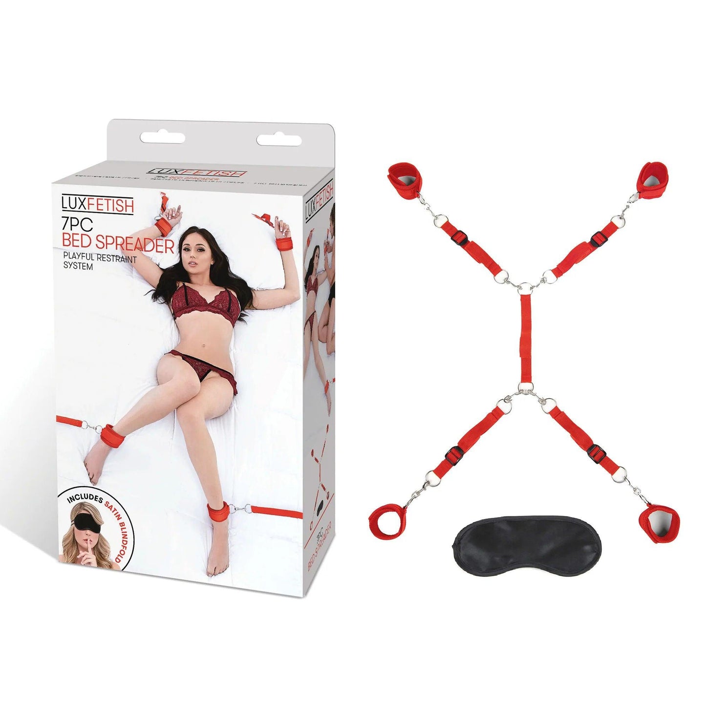 7 Pc Bed Spreader - Red - Love It Wet