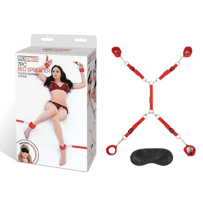 7 Pc Bed Spreader - Red - Love It Wet