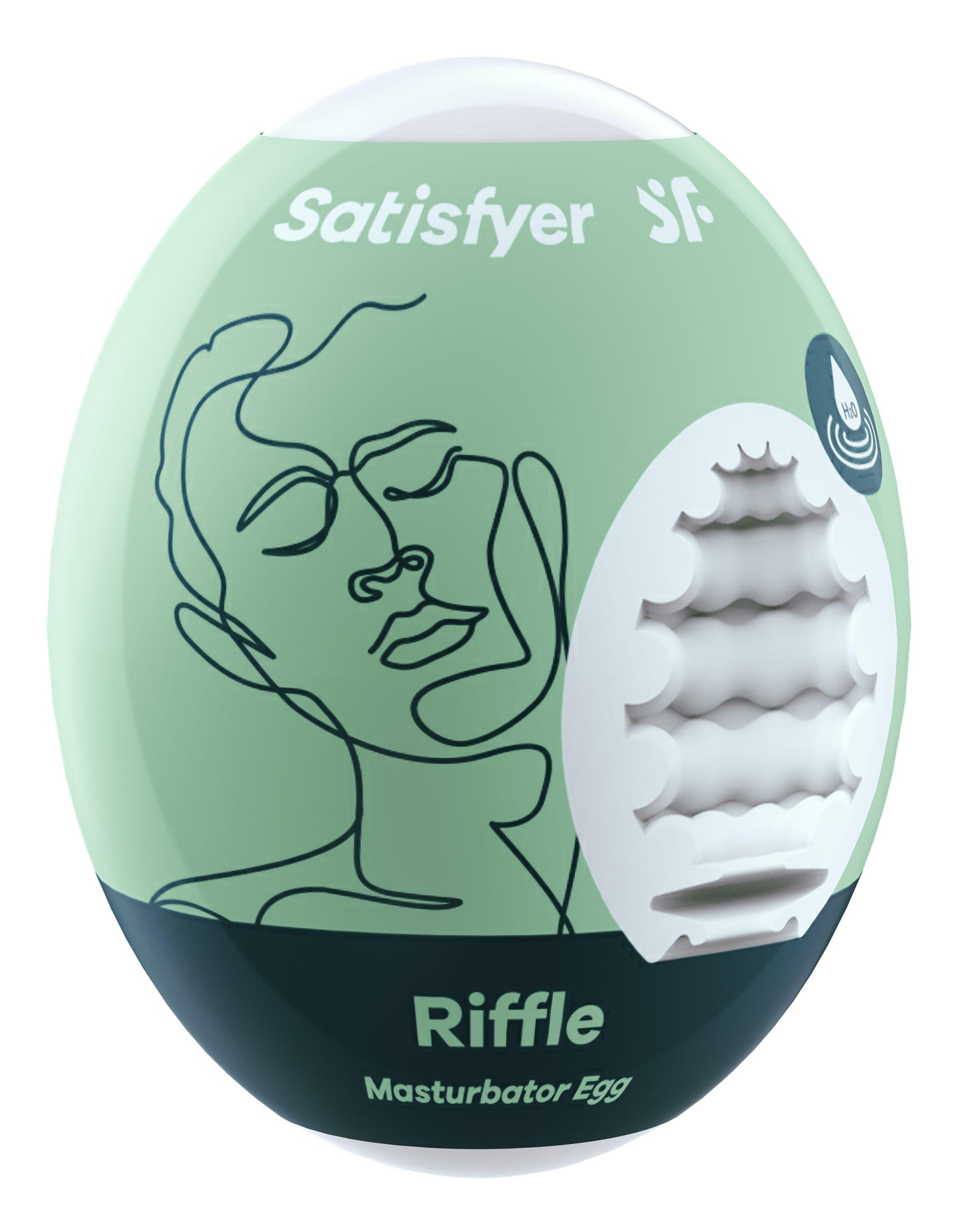 3 Pc Set Masturbator Egg - Riffle - Light Green - Love It Wet