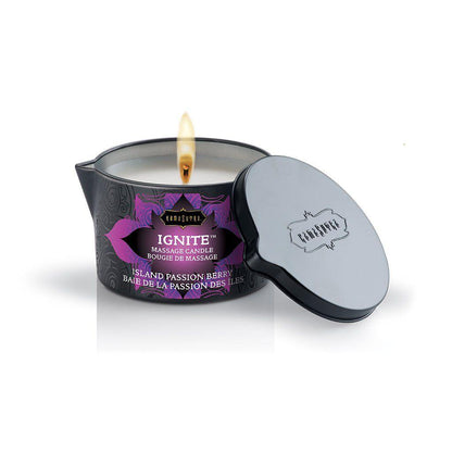 Ignite Massage Candle - Island Passion Berry - 6 Oz. - Love It Wet