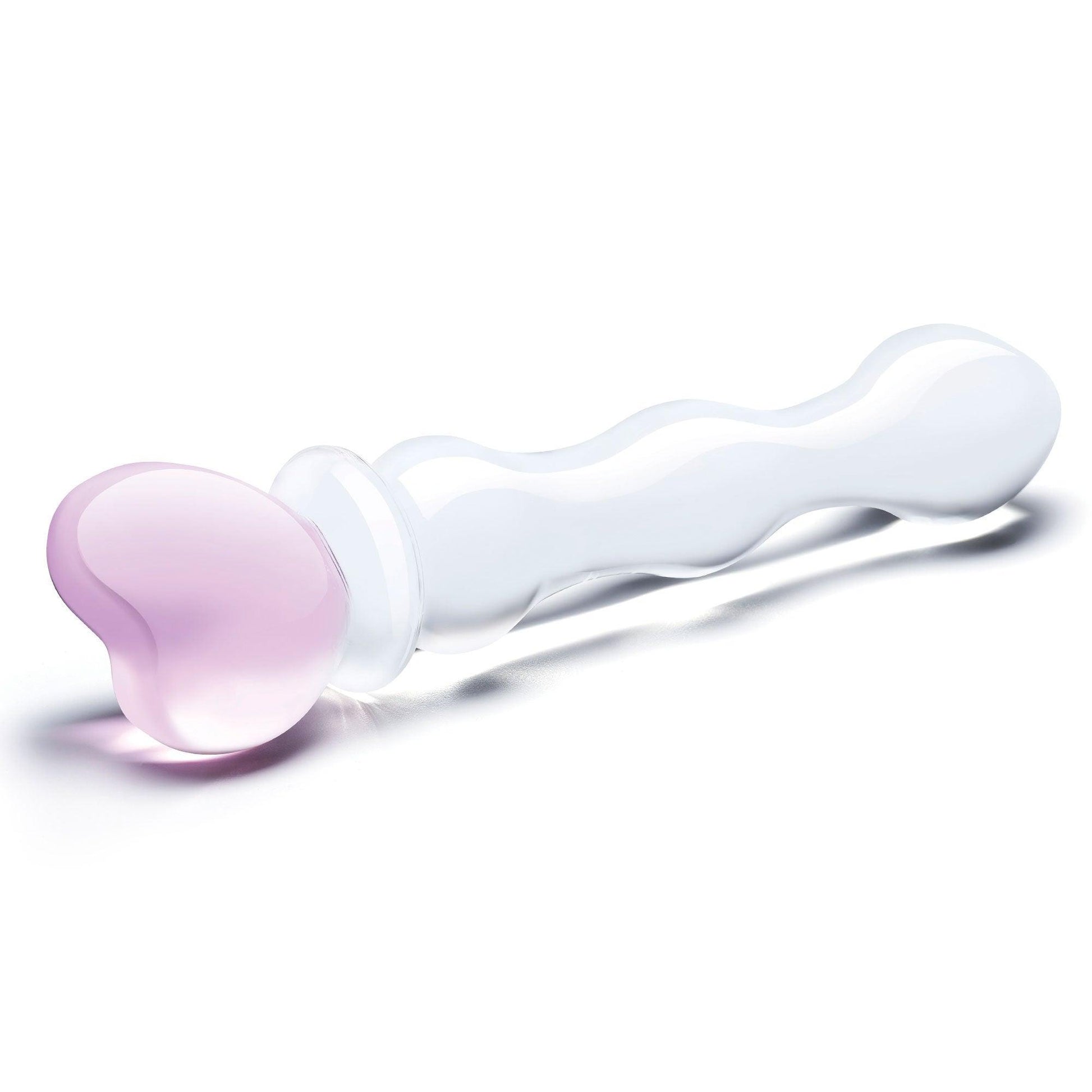 8 Inch Sweetheart Glass Dildo - Pink/clear - Love It Wet