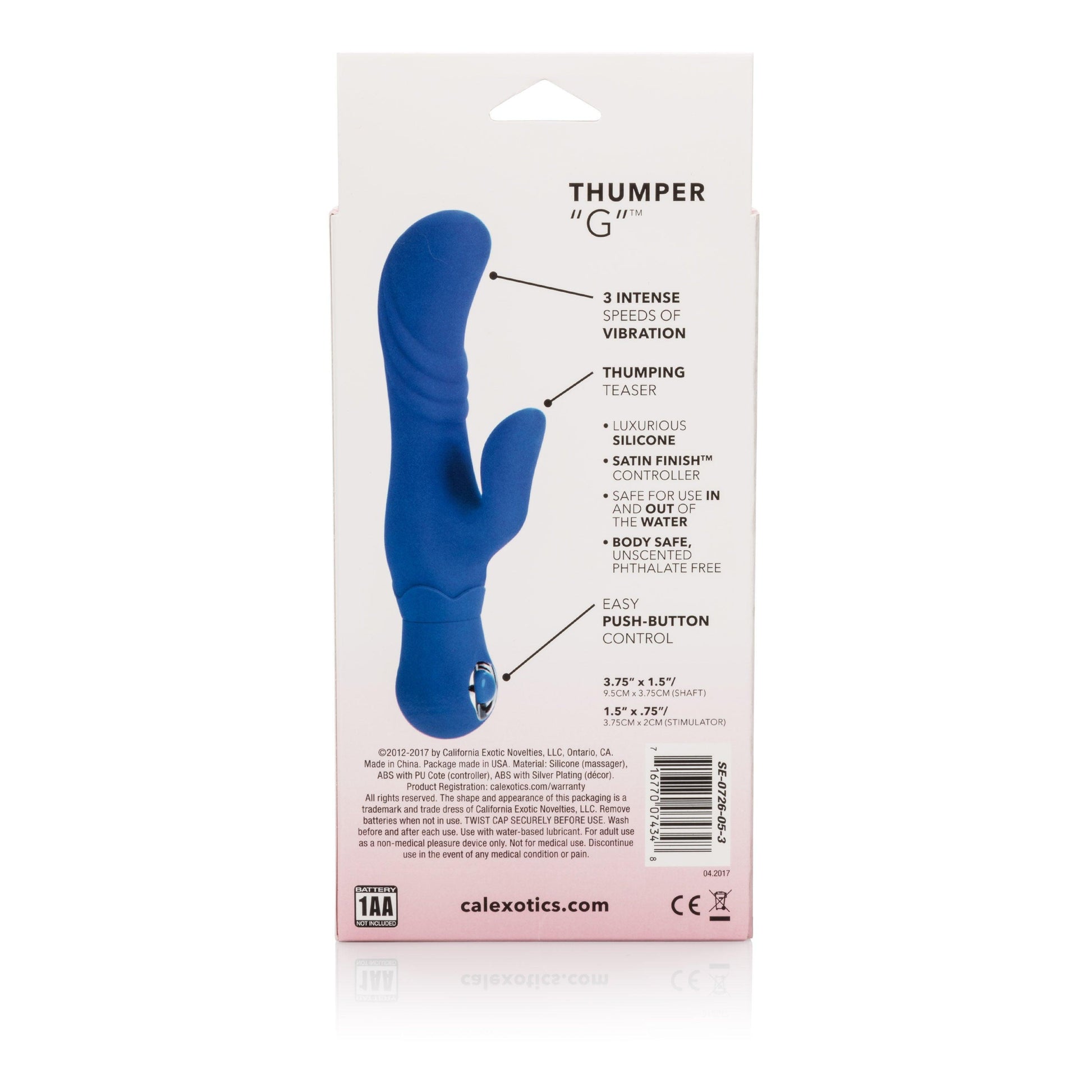 Posh Silicone Thumper G - Blue - Love It Wet