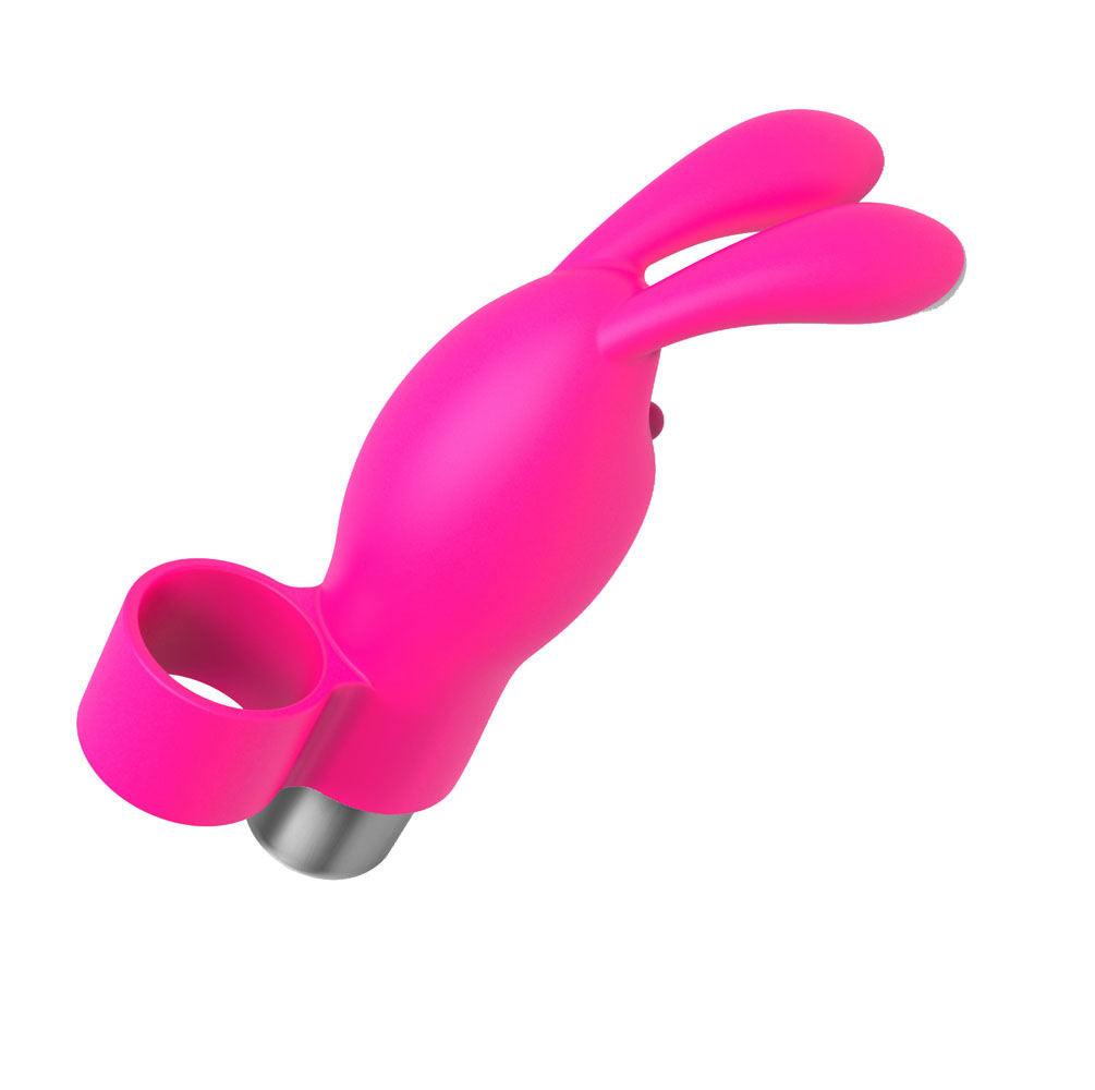 The 9's Flirt Bunny Finger Vibrator - Pink - Love It Wet