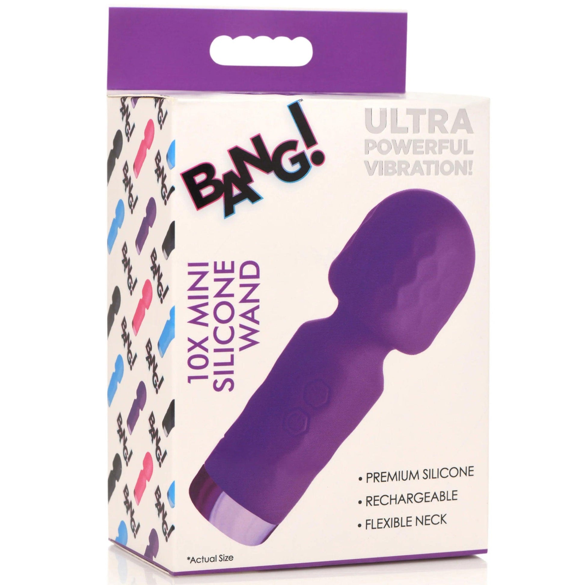 10x Mini Silicone Wand - Black - Love It Wet