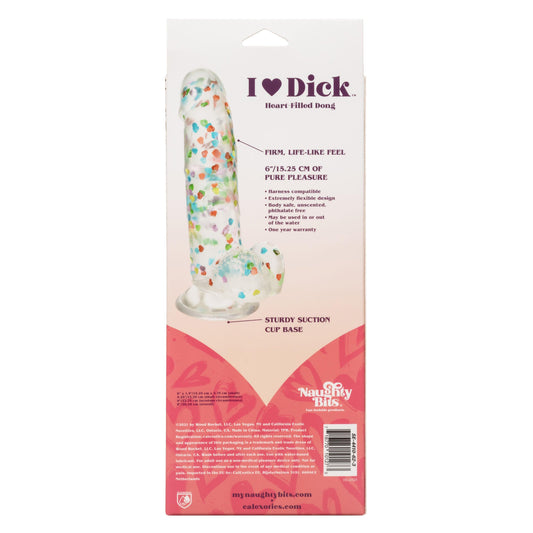 Naughty Bits I Love Dick Heart-Filled Dong - Love It Wet