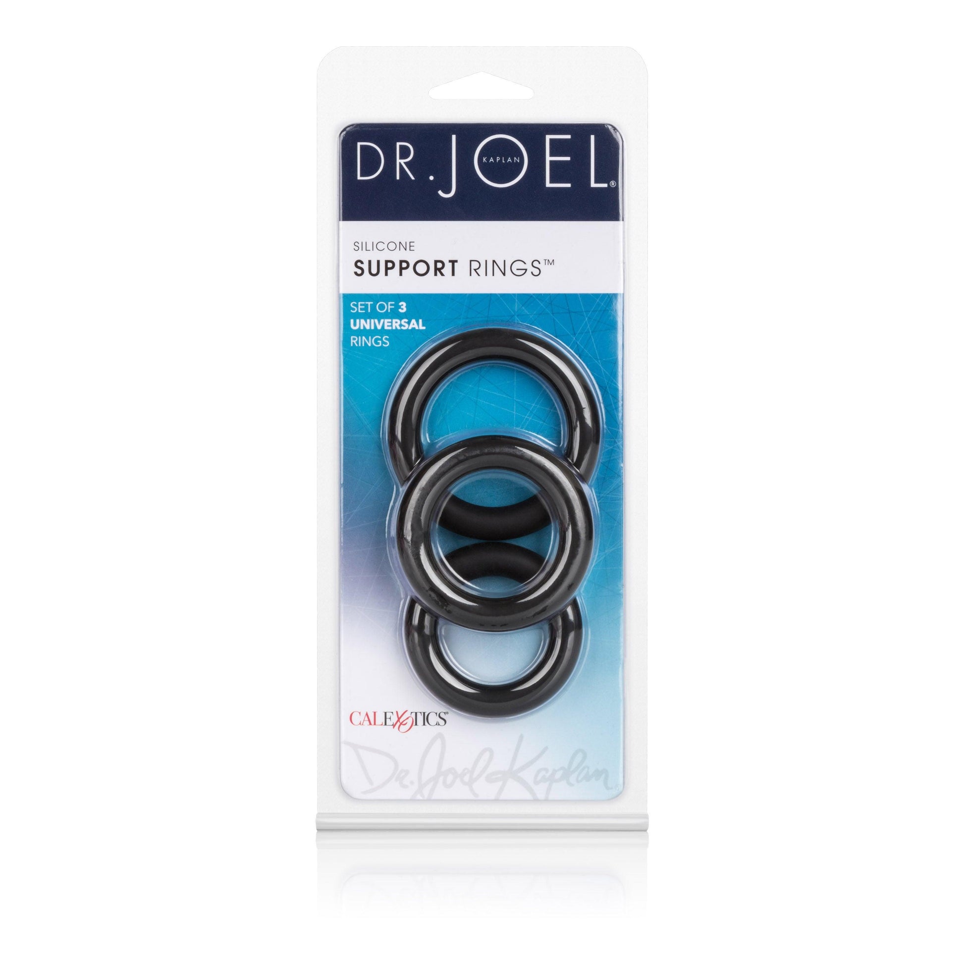 Dr. Joel Kaplan Silicone Support Rings - Black - Love It Wet