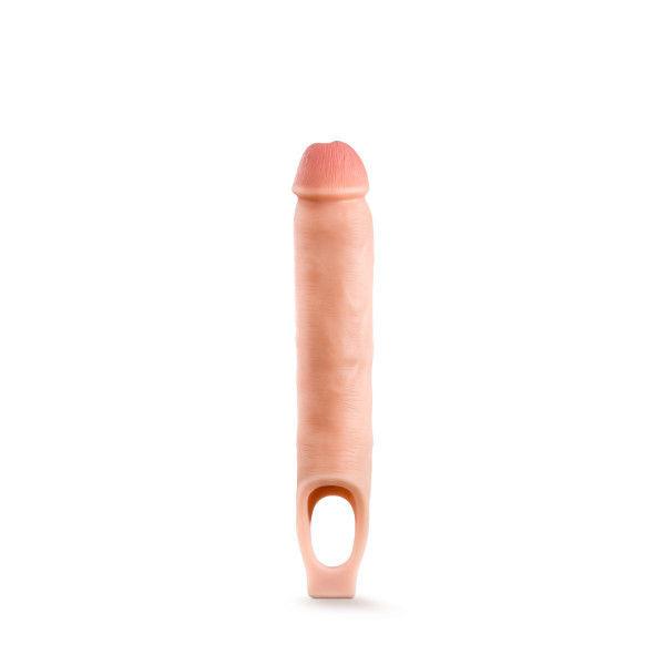 Performance Plus - 11.5 Inch Silicone Cock Sheath Penis Extender - Vanilla - Love It Wet