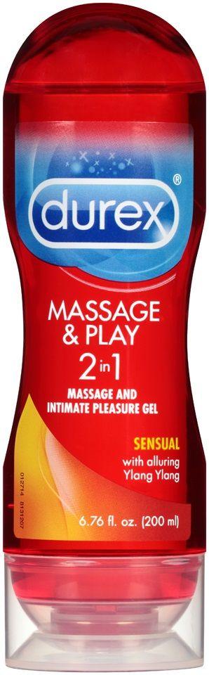 Durex Massage & Play 2 in 1 Sensual Ylang Ylang - 6.76 Fl. Oz. / 200 ml - Love It Wet