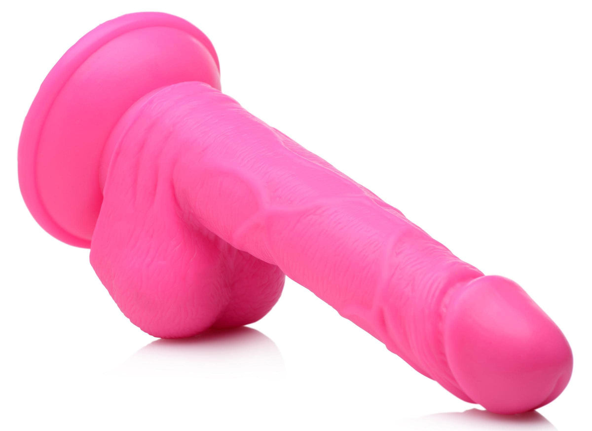 Pop Pecker 6.5 Inch Dildo With Balls - Pink - Love It Wet