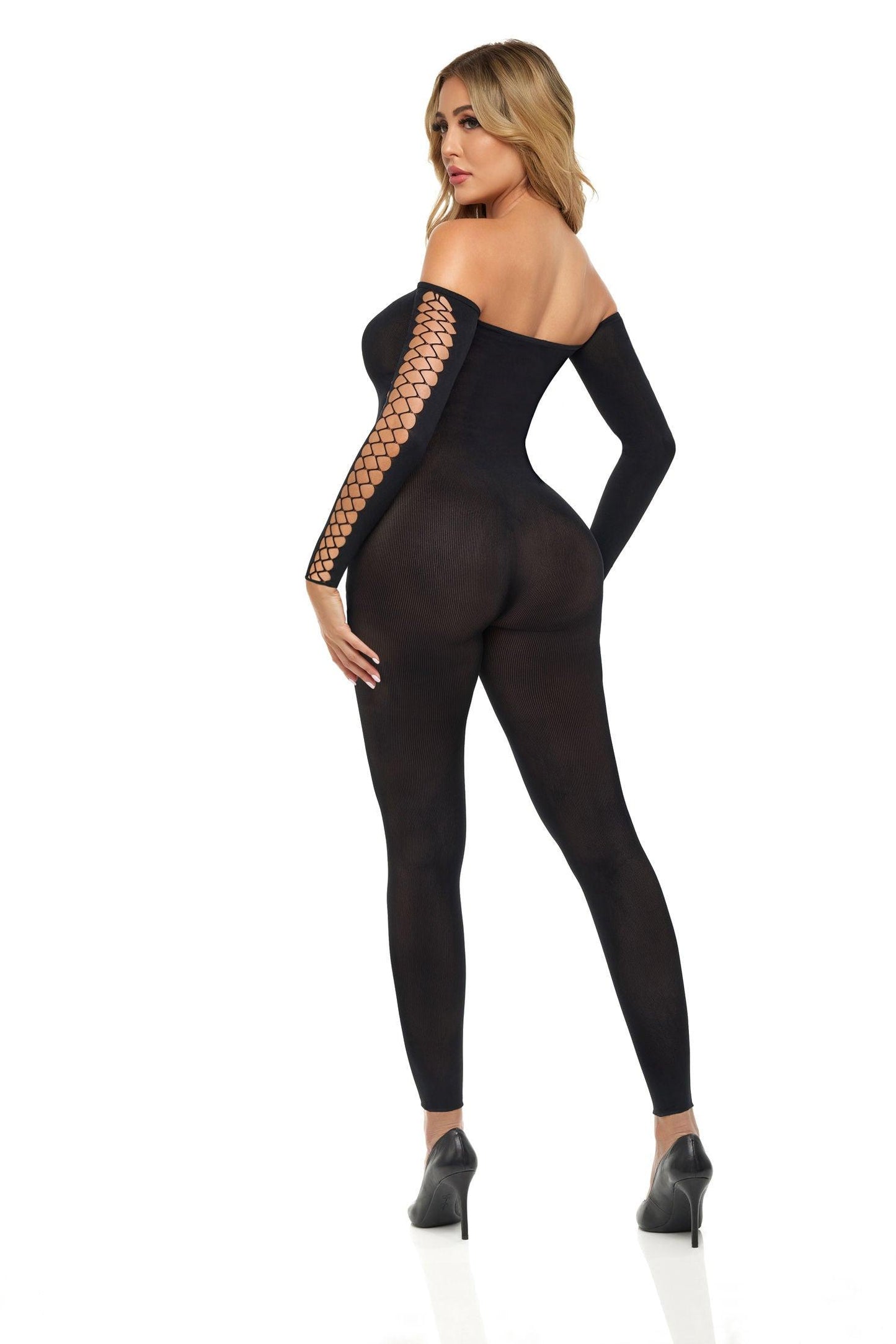 Boujee Gang Bodystocking - One Size - Black - Love It Wet