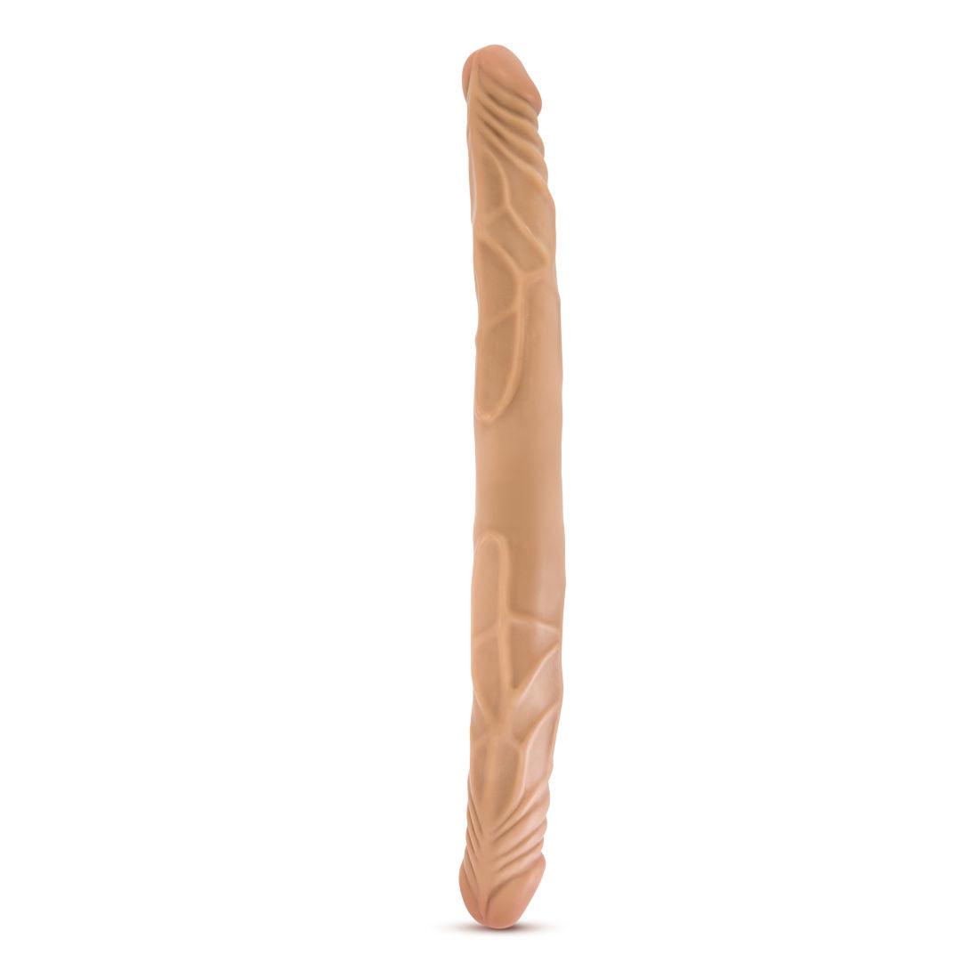 B Yours 14 Inch Double Dildo - Beige - Love It Wet