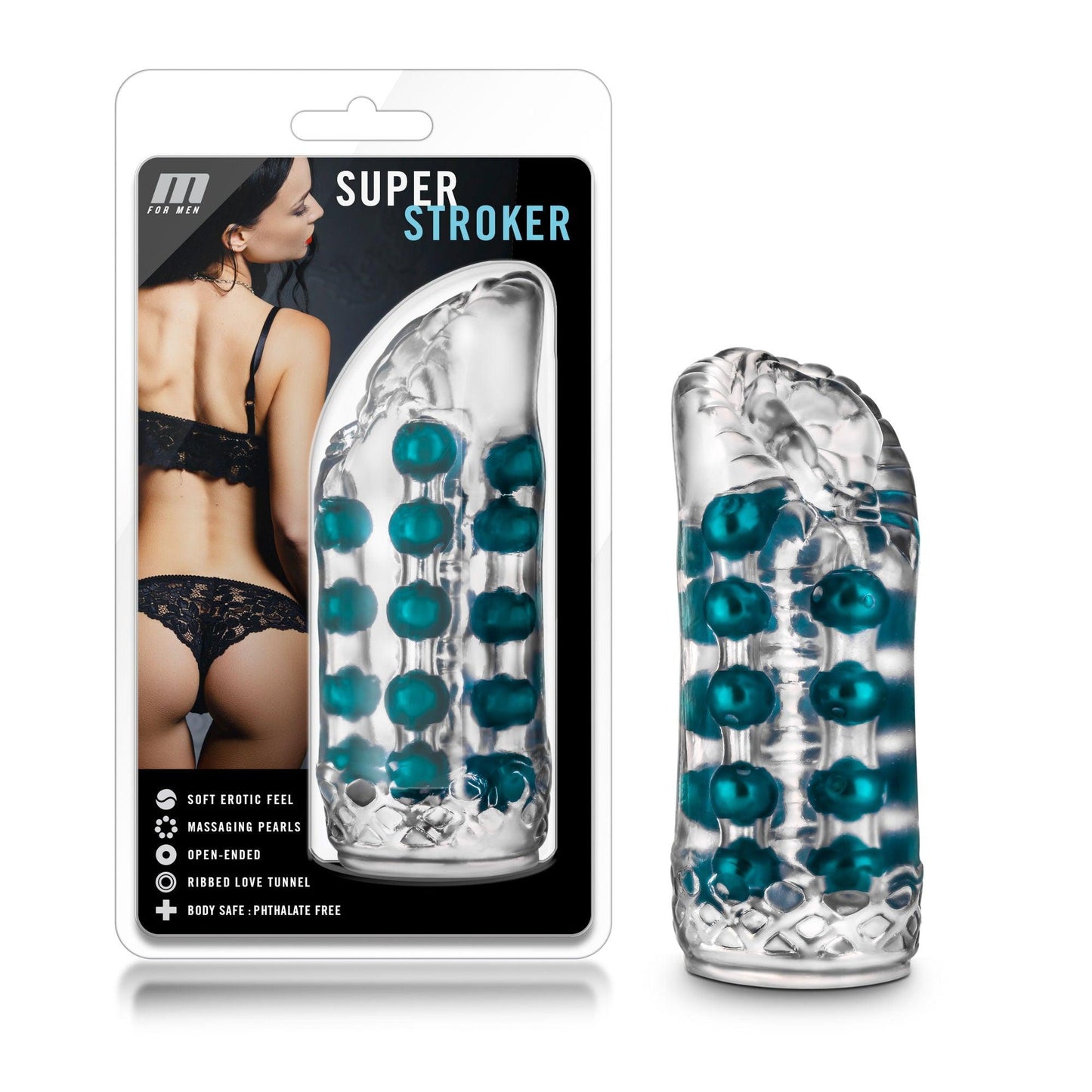 M for Men Super Stroker - Clear - Love It Wet