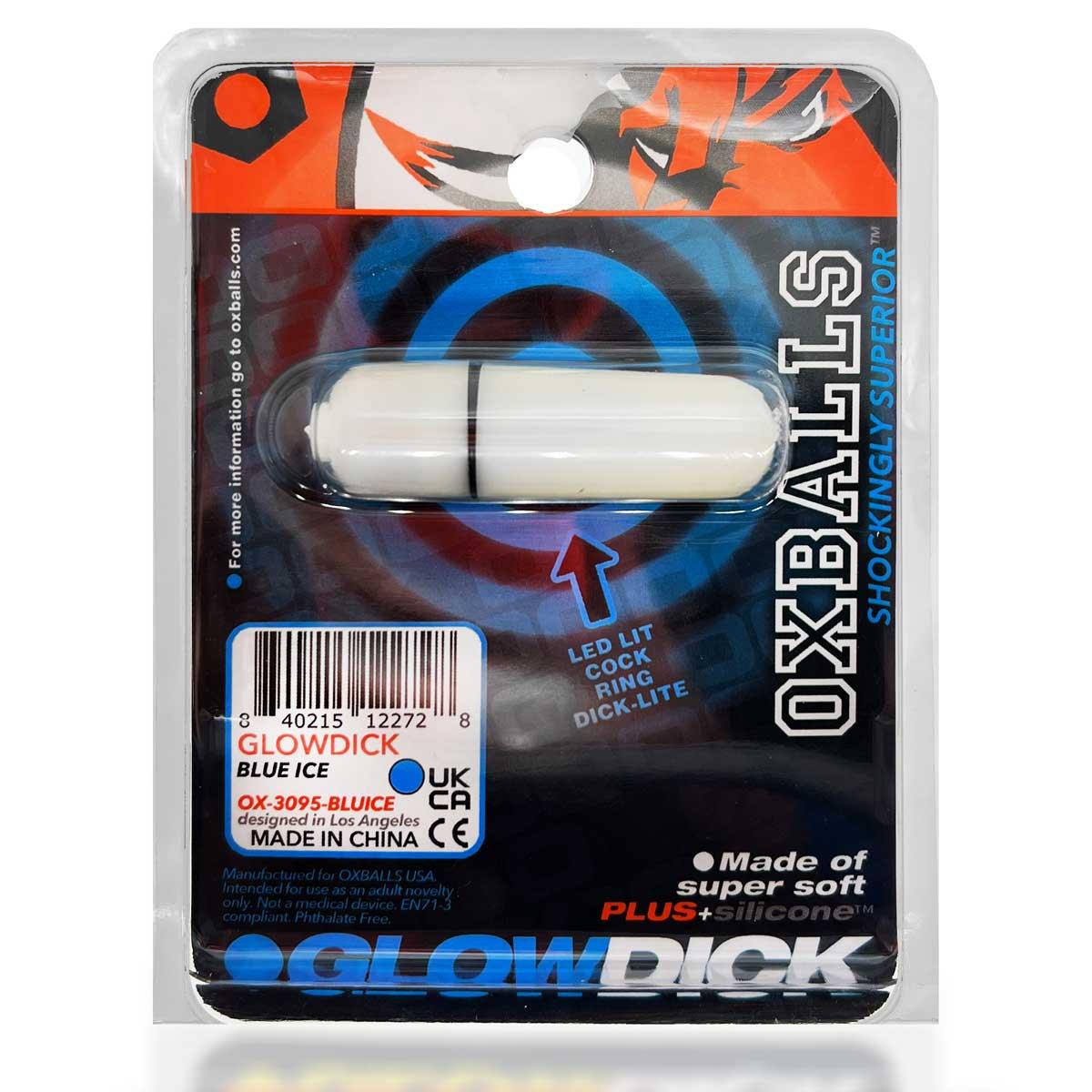 Glowdick Cockring With Led - Blue Ice - Love It Wet