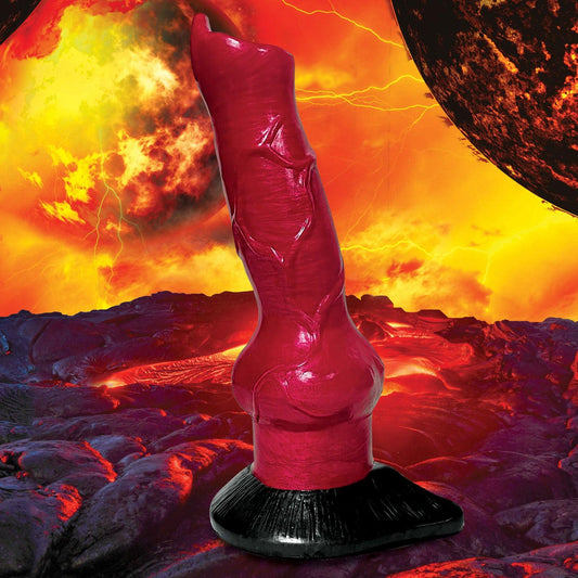 Hell-Hound - Canine Penis Silicone Dildo - Red - Love It Wet