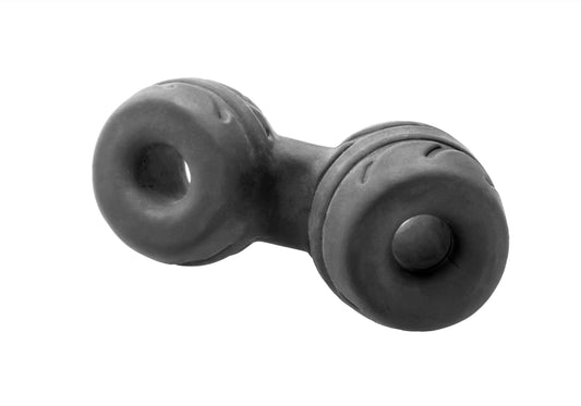 Silaskin Cock & Ball Ring and Stretcher - Black - Love It Wet