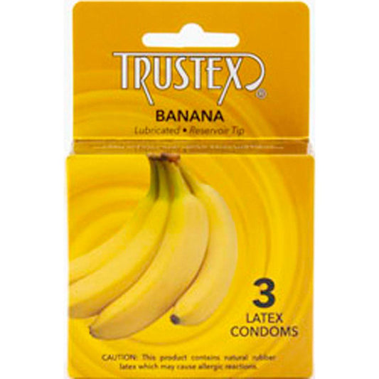 Trustex Flavored Lubricated Condoms - 3 Pack - Chocolate - Love It Wet