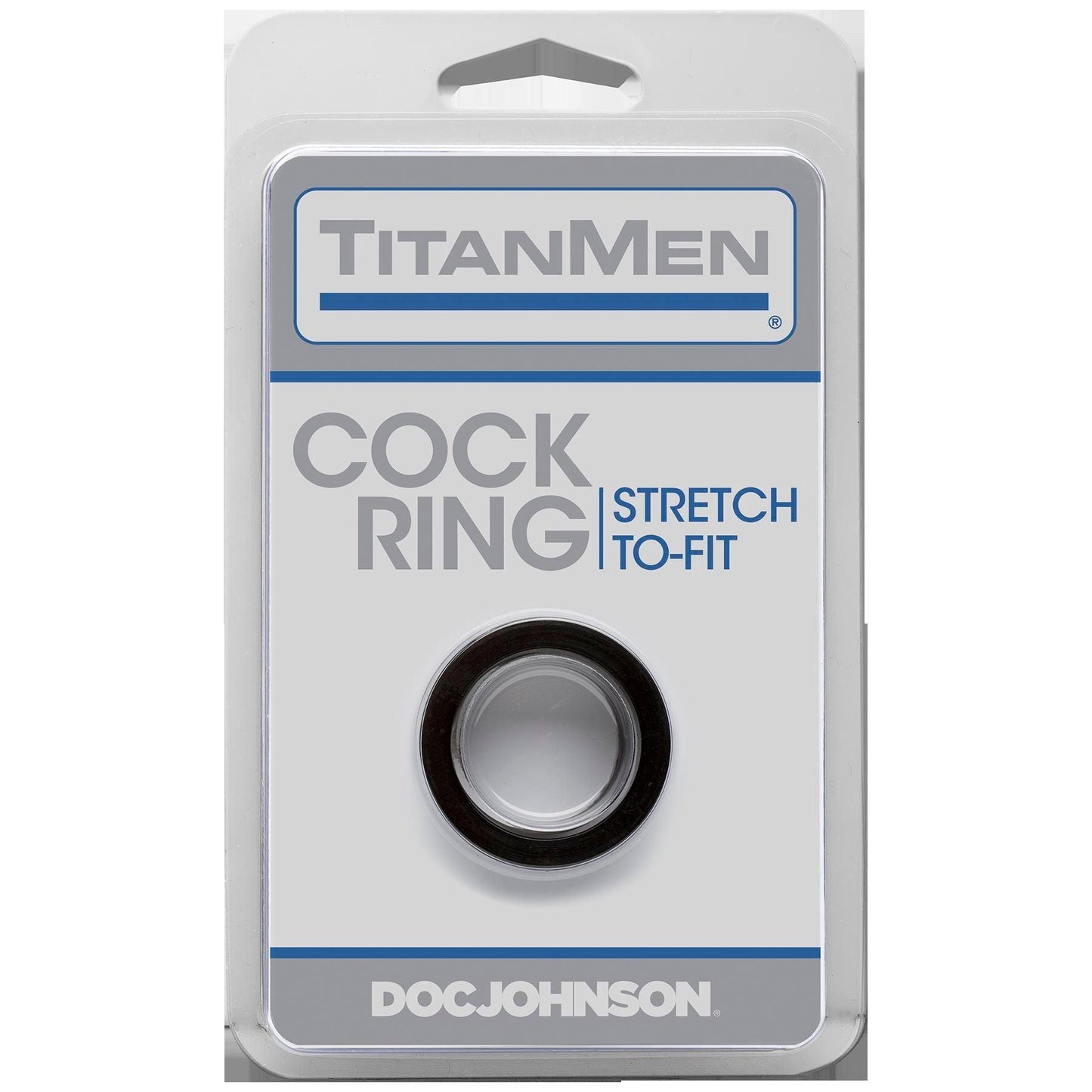 Titanmen Cock Ring - Black - Love It Wet