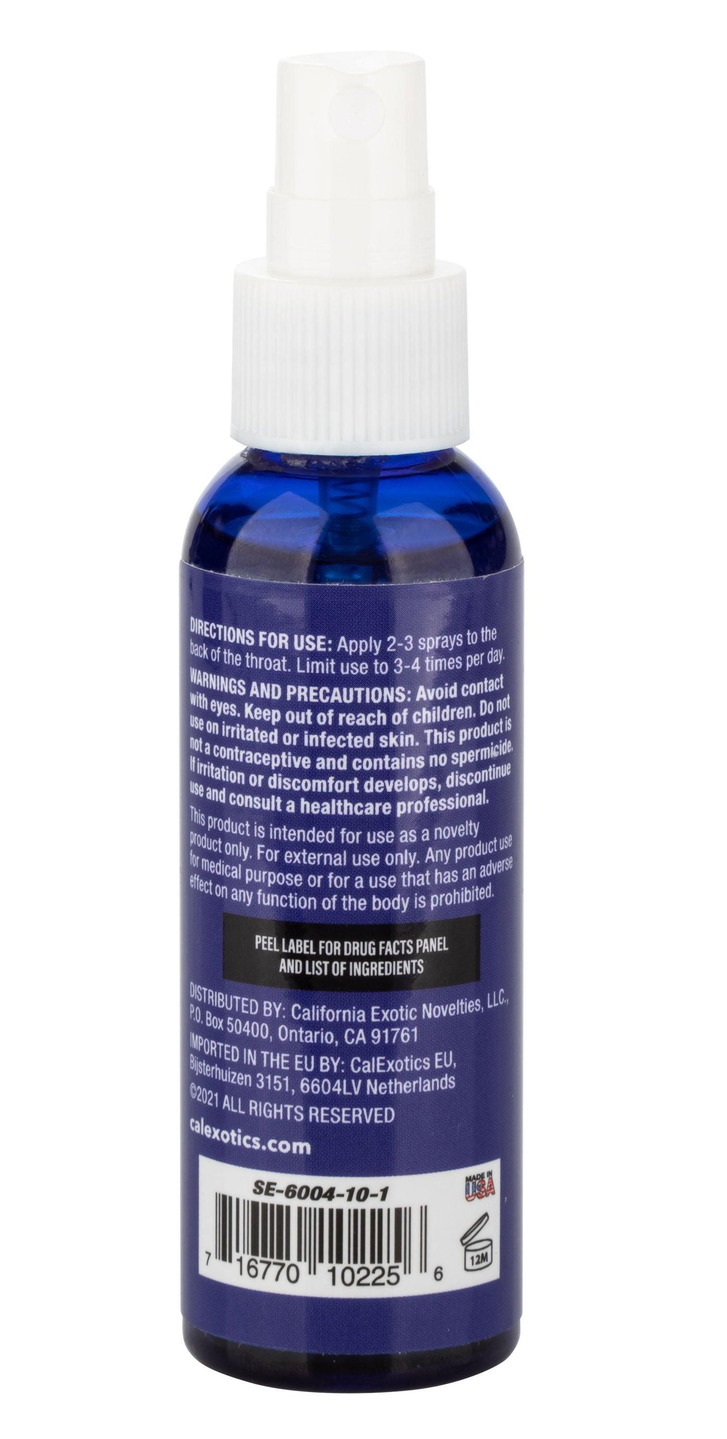 Admiral Blow Spearmint Desensitizing Throat Spray - 2 Fl. Oz. - Love It Wet