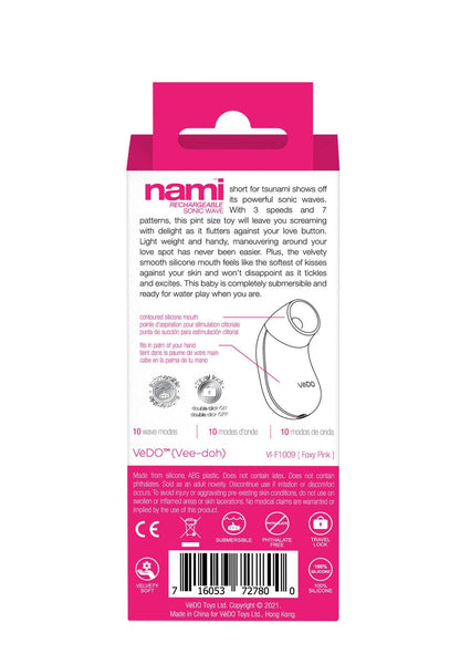 Nami Rechargeable Sonic Vibe - Foxy Pink - Love It Wet
