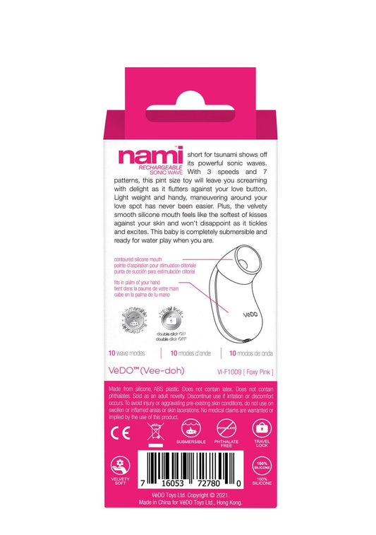 Nami Rechargeable Sonic Vibe - Foxy Pink - Love It Wet