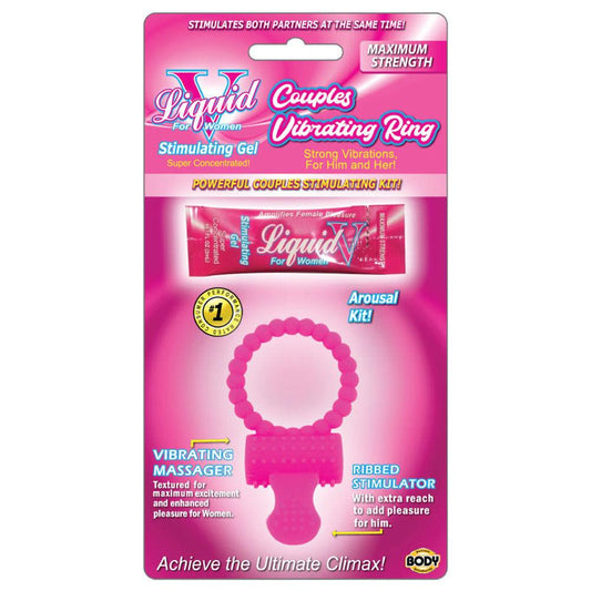 Liquid v Couples Vibrating Ring Kit - Love It Wet