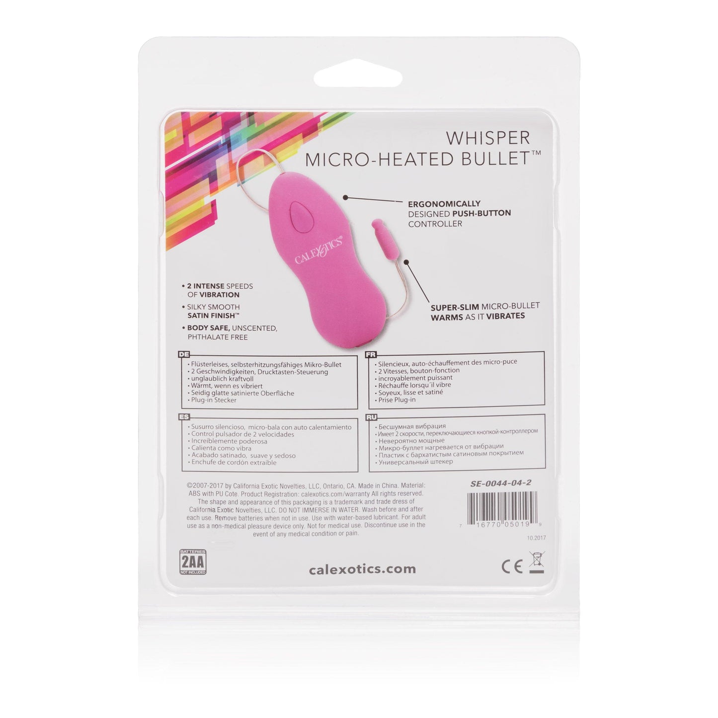 Whisper Micro Heated Bullet - Pink - Love It Wet