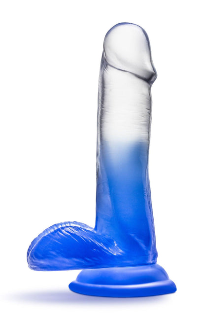 B Yours - Stella Blue - 6 Inch Dildo - Blue - Love It Wet