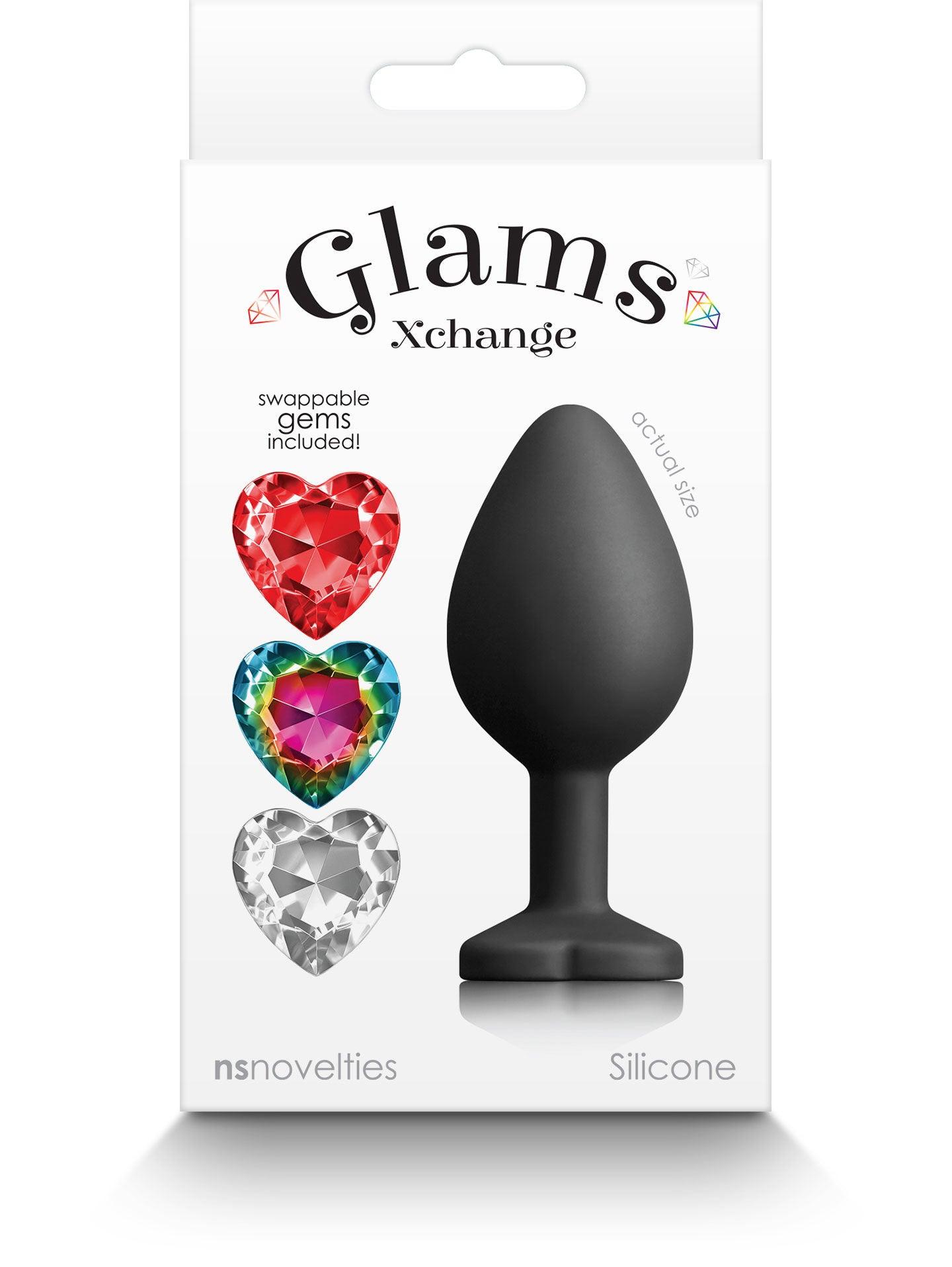 Glams Xchange Heart - Medium - Black - Love It Wet