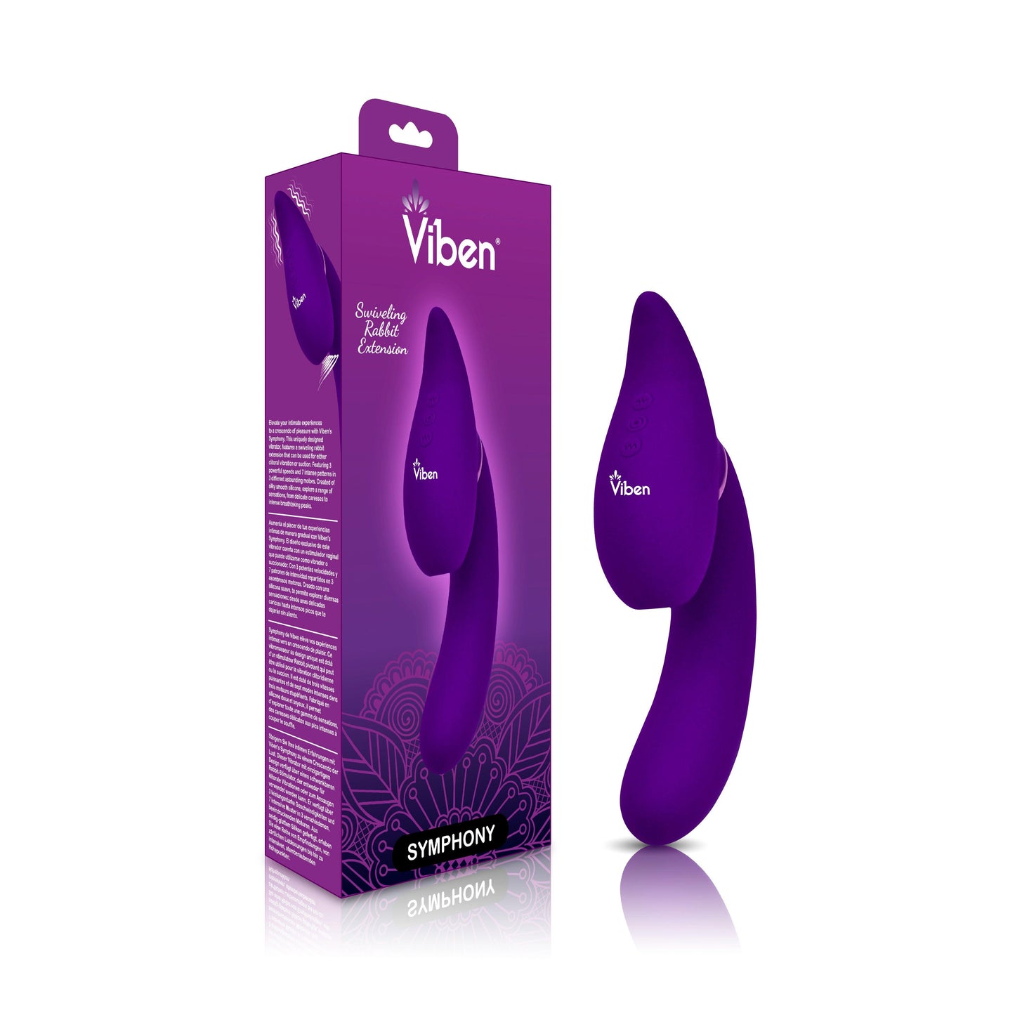 Symphony - Violet - Insertable Triple Motor Vibe - Love It Wet